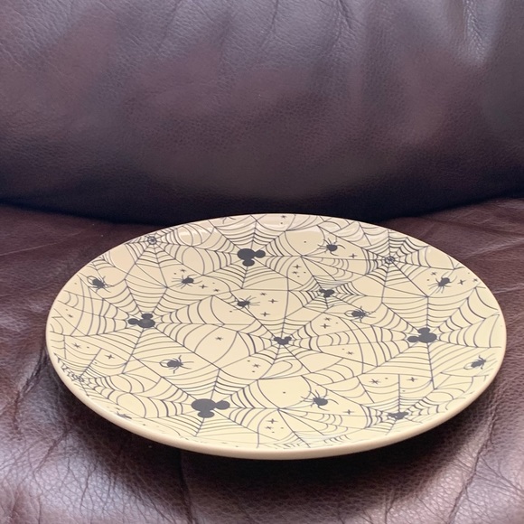 Spider Web & Mickey Mouse Ears - Disney Halloween Dinner Plate - Picture 3 of 5